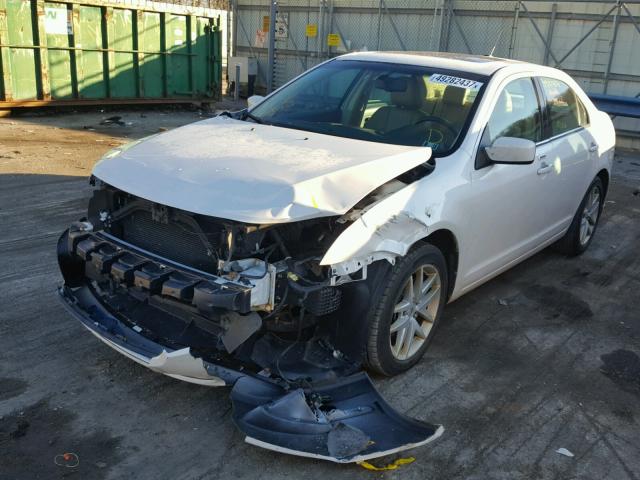 3FAHP0JG4AR119901 - 2010 FORD FUSION SEL WHITE photo 2