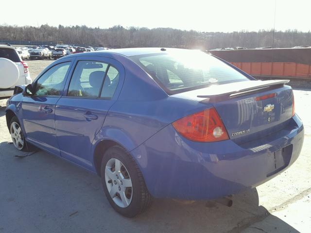 1G1AL58F587144088 - 2008 CHEVROLET COBALT LT BLUE photo 3