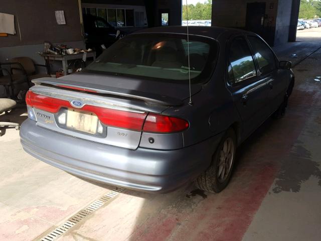 1FAFP66L6YK119106 - 2000 FORD CONTOUR SE BLUE photo 4