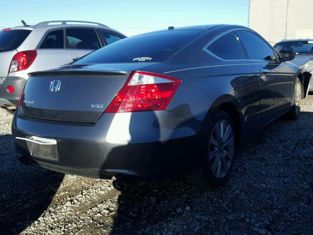 1HGCS2B83AA002117 - 2010 HONDA ACCORD EXL GRAY photo 4