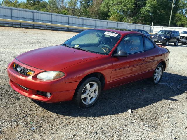 3FAFP11313R148298 - 2003 FORD ESCORT ZX2 RED photo 2