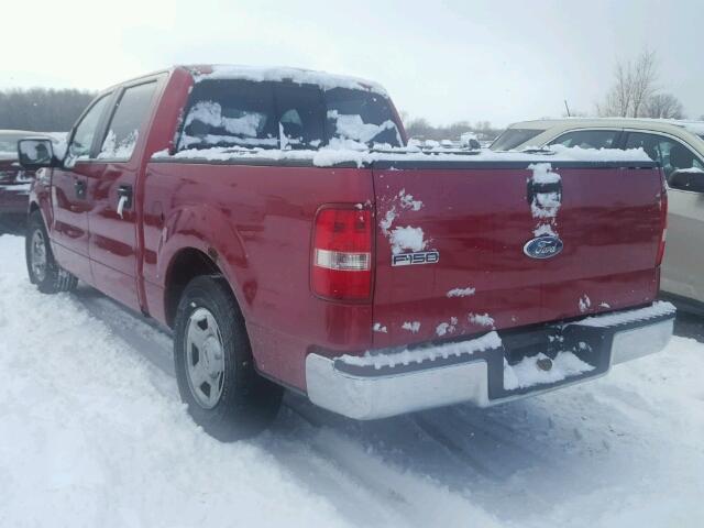 1FTRW12W37FB69403 - 2007 FORD F150 SUPER RED photo 3