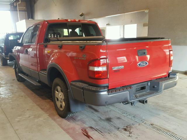 1FTPX04584KD41396 - 2004 FORD F150 RED photo 3