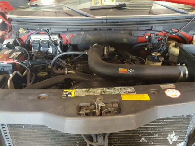 1FTPX04584KD41396 - 2004 FORD F150 红色 照片 7