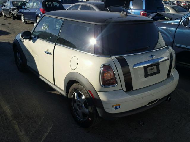 WMWMF33589TW70770 - 2009 MINI COOPER CREAM photo 3