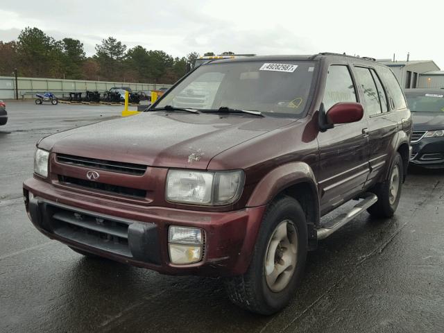 JNRAR05Y8WW027817 - 1998 INFINITI QX4 MAROON photo 2