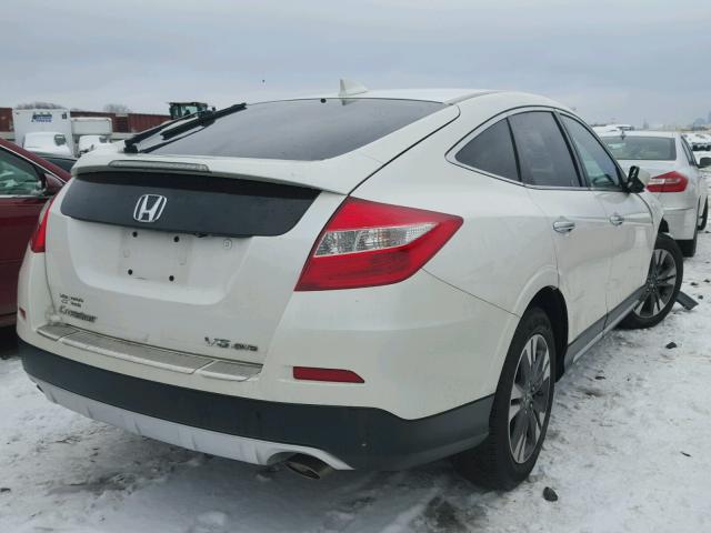 5J6TF2H54DL006115 - 2013 HONDA CROSSTOUR WHITE photo 4