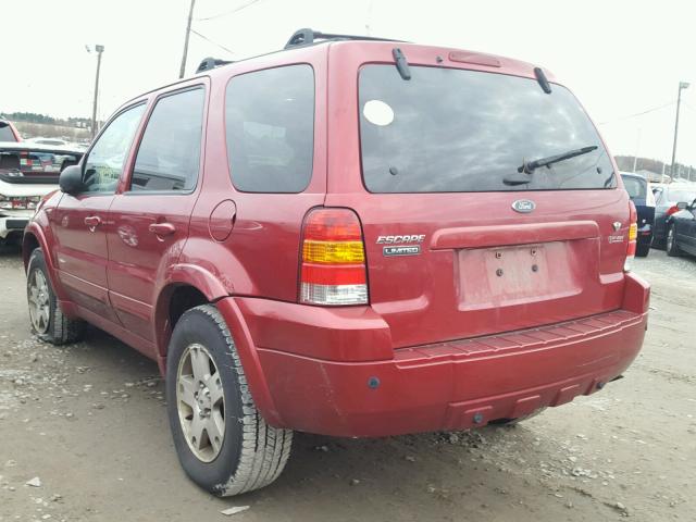 1FMCU94175KD53772 - 2005 FORD ESCAPE LIM RED photo 3