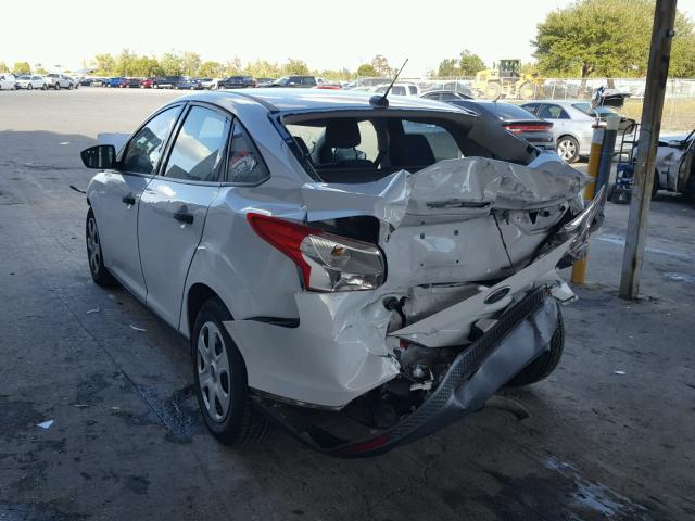 1FADP3E24DL275387 - 2013 FORD FOCUS S WHITE photo 3