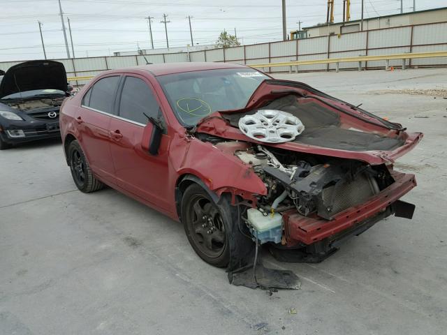 3FAHP0HA2AR206830 - 2010 FORD FUSION SE RED photo 1