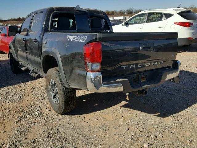 5TFCZ5AN9HX081982 - 2017 TOYOTA TACOMA DOU BLACK photo 3