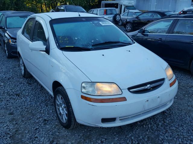 KL1TD56626B541923 - 2006 CHEVROLET AVEO BASE Ақ фото 1