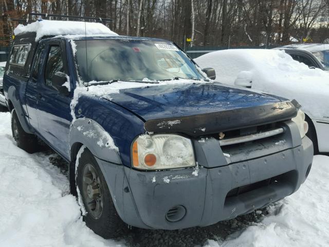 1N6ED26Y91C401322 - 2001 NISSAN FRONTIER K BLUE photo 1