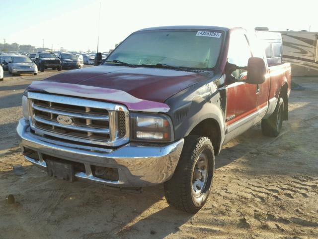 1FTNX21F12ED04721 - 2002 FORD F250 SUPER TWO TONE photo 2