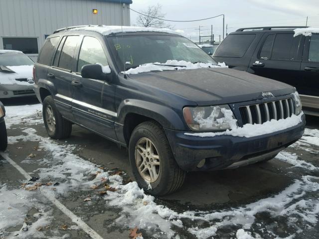 1J4GW48N44C362061 - 2004 JEEP GRAND CHER BLUE photo 1