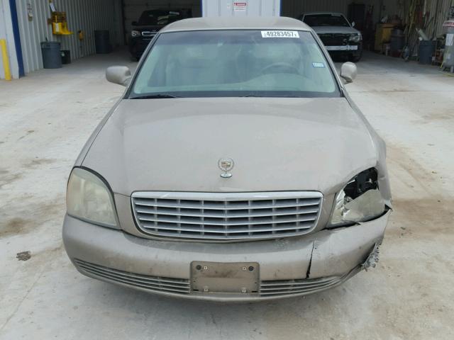 1G6KD54Y44U174813 - 2004 CADILLAC DEVILLE GOLD photo 9