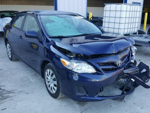 2T1BU4EE0CC881897 - 2012 TOYOTA COROLLA BA BLUE photo 1