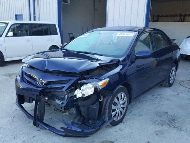 2T1BU4EE0CC881897 - 2012 TOYOTA COROLLA BA BLUE photo 2