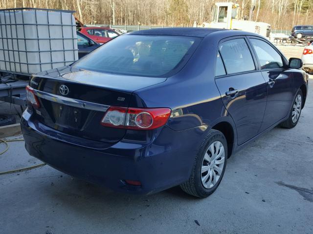 2T1BU4EE0CC881897 - 2012 TOYOTA COROLLA BA BLUE photo 4