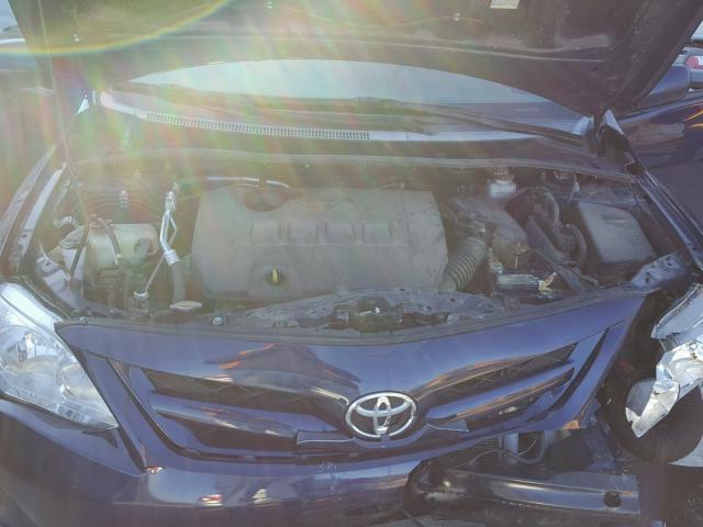 2T1BU4EE0CC881897 - 2012 TOYOTA COROLLA BA BLUE photo 7