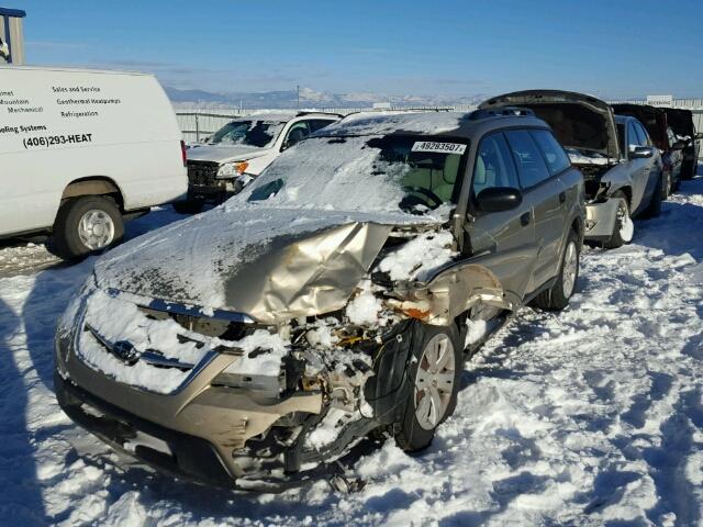 4S4BP60C887331456 - 2008 SUBARU OUTBACK BEIGE photo 2