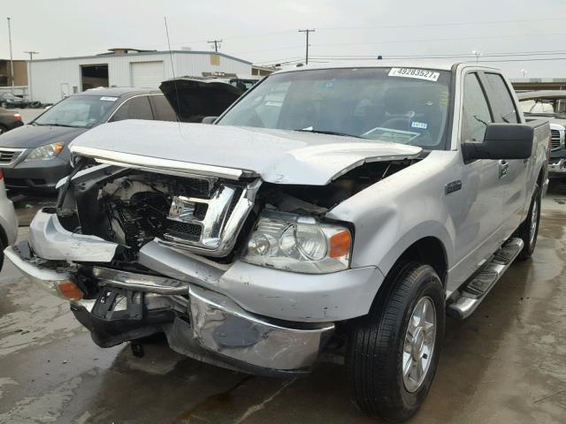 1FTRW12W58FA77081 - 2008 FORD F150 SUPER SILVER photo 2