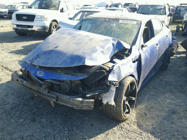 KNAGR4A68B5157664 - 2011 KIA OPTIMA SX BLUE photo 2