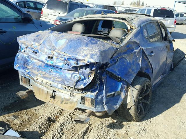 KNAGR4A68B5157664 - 2011 KIA OPTIMA SX BLUE photo 4