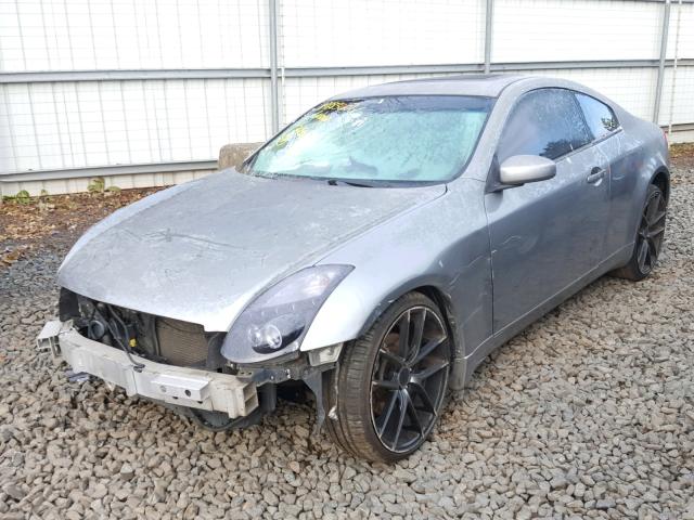 JNKCV54E65M420846 - 2005 INFINITI G35 GRAY photo 2