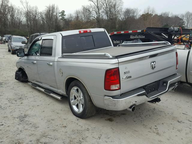 1C6RD6LT1CS301493 - 2012 DODGE RAM 1500 S SILVER photo 3