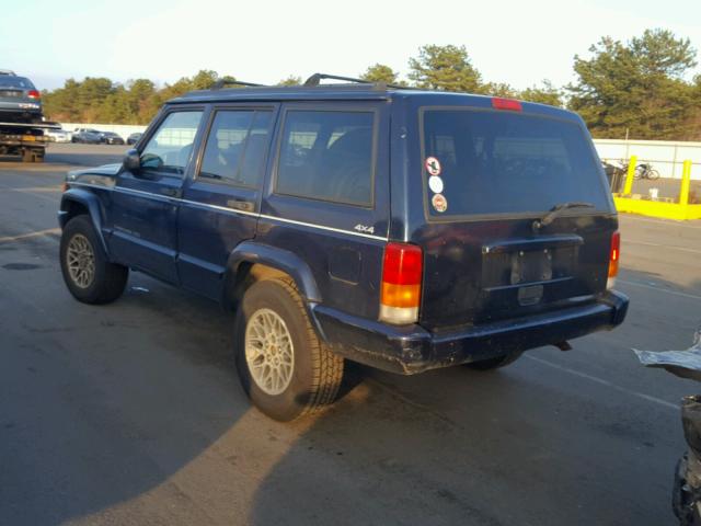 1J4FJ78S7VL601086 - 1997 JEEP CHEROKEE C BLUE photo 3