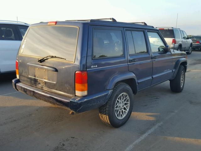 1J4FJ78S7VL601086 - 1997 JEEP CHEROKEE C BLUE photo 4