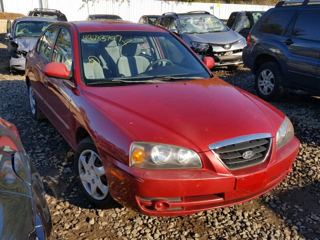 KMHDN46D64U739209 - 2004 HYUNDAI ELANTRA GT RED photo 1