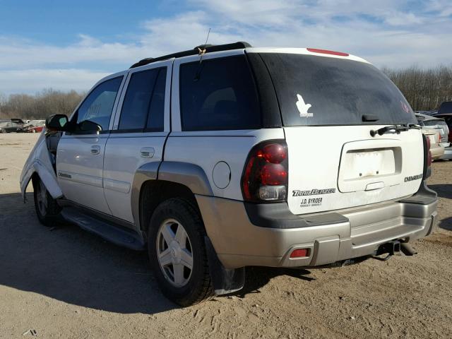 1GNDT13SX22490635 - 2002 CHEVROLET TRAILBLAZE WHITE photo 3