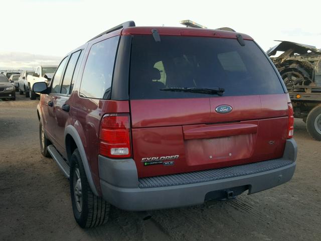 1FMZU62K42ZC77869 - 2002 FORD EXPLORER X RED photo 3