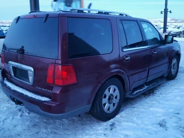 5LMFU28R14LJ26121 - 2004 LINCOLN NAVIGATOR 红色 照片 4