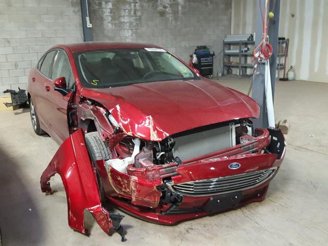 3FA6P0H76HR401481 - 2017 FORD FUSION SE MAROON photo 1