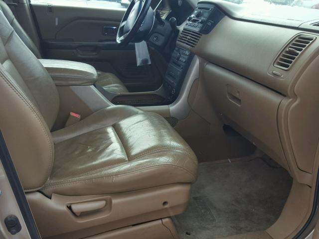 5FNYF186X5B024122 - 2005 HONDA PILOT EXL TAN photo 5