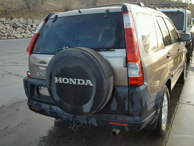 JHLRD77825C042744 - 2005 HONDA CR-V EX GOLD photo 4