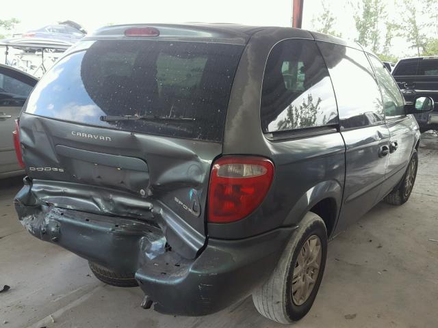 1B4GP45362B672945 - 2002 DODGE CARAVAN SP GREEN photo 4