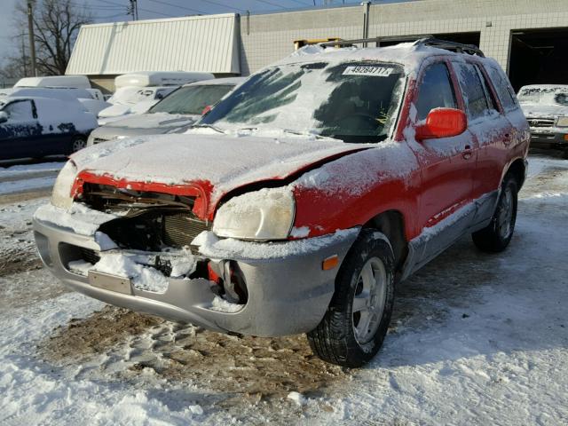 KM8SC13D43U503897 - 2003 HYUNDAI SANTA FE G RED photo 2