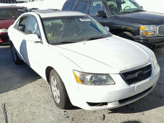 5NPET46C07H236683 - 2007 HYUNDAI SONATA GLS WHITE photo 1