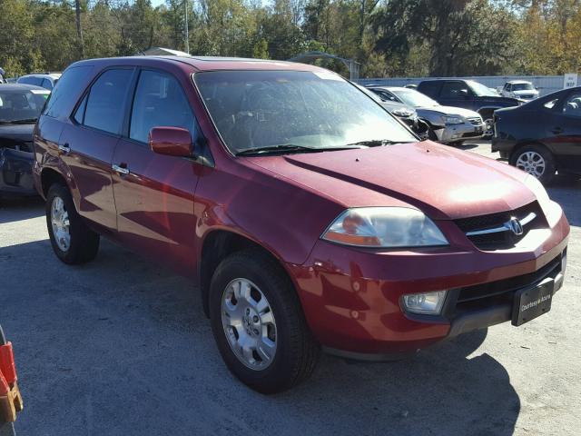 2HNYD182X2H510450 - 2002 ACURA MDX RED photo 1