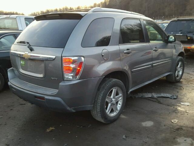 2CNDL73F956128586 - 2005 CHEVROLET EQUINOX LT GRAY photo 4