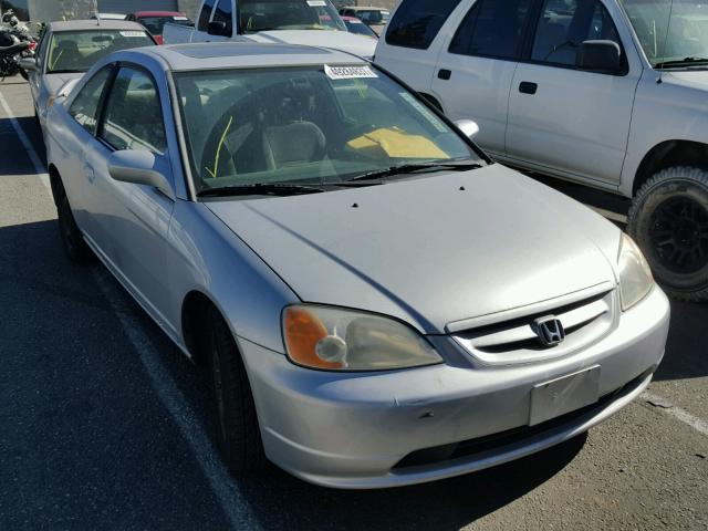 1HGEM22991L013350 - 2001 HONDA CIVIC SI SILVER photo 1