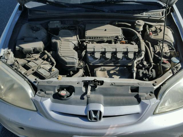 1HGEM22991L013350 - 2001 HONDA CIVIC SI SILVER photo 7