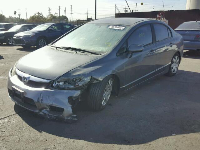 19XFA16539E047155 - 2009 HONDA CIVIC LX GRAY photo 2