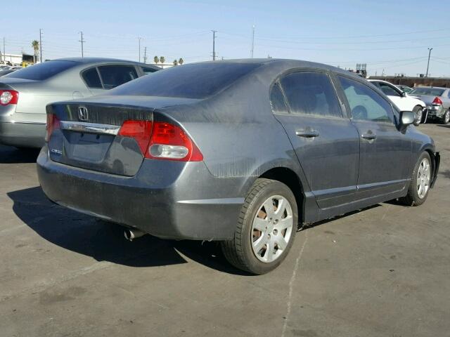 19XFA16539E047155 - 2009 HONDA CIVIC LX GRAY photo 4