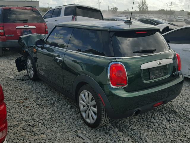 WMWXM5C56F3A57527 - 2015 MINI COOPER GREEN photo 3