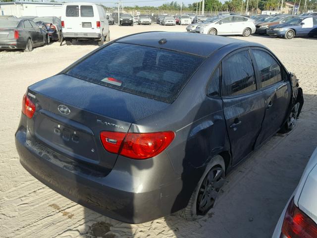 KMHDU46D57U263624 - 2007 HYUNDAI ELANTRA GL GRAY photo 4